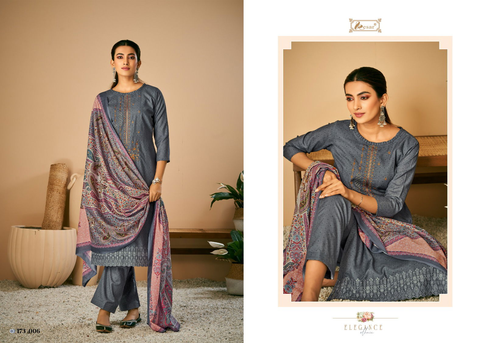 Seerat Vol 2 By Kesar Cotton Dress Material Catalog
